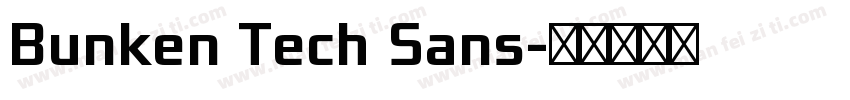 Bunken Tech Sans字体转换